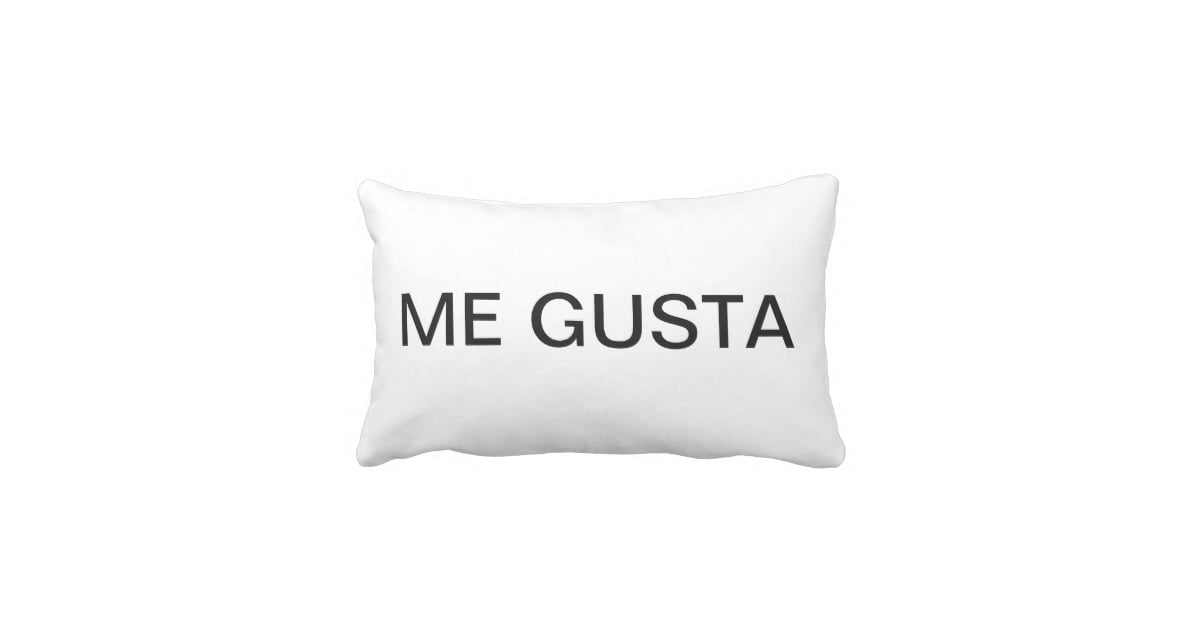 Me Gusta Pillow (42) Decorative Pillows With Spanish Phrases