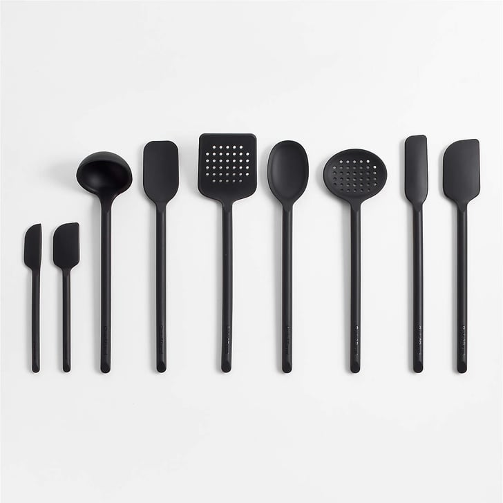A Strong Silicone Set Crate & Barrel Black Silicone Utensils The