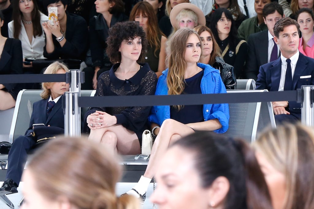 She took a seat next to St. Vincent.