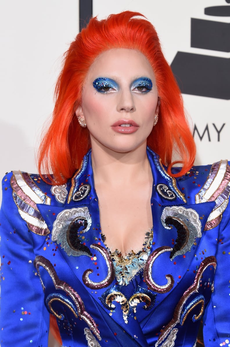 Lady Gaga at the 2016 Grammys