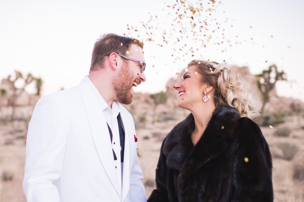 Retro Palm Springs Engagement Photos