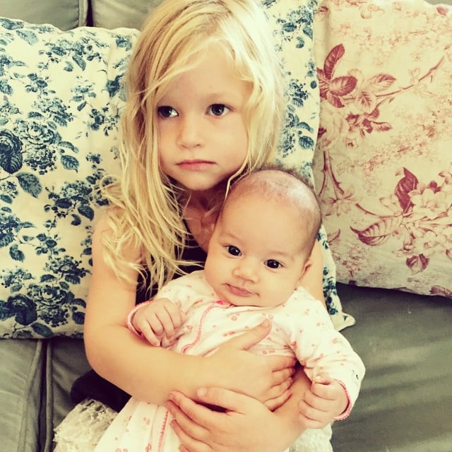 Maxwell posed with CaCee Cobb's daughter, Wilder, in this supersweet snap.