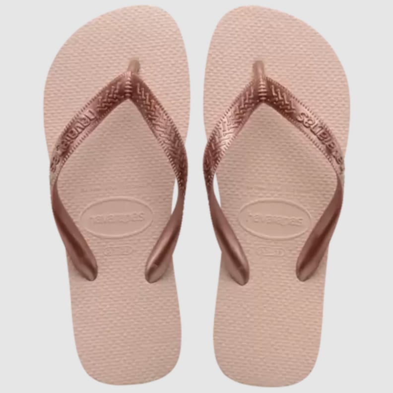 Havaianas Rose Gold Top Tiras Flip Flops