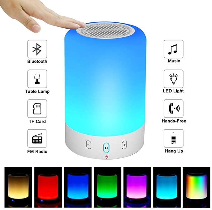 Night Light Bluetooth Speaker | 25 Gifts Under $25 That Are Clever 
