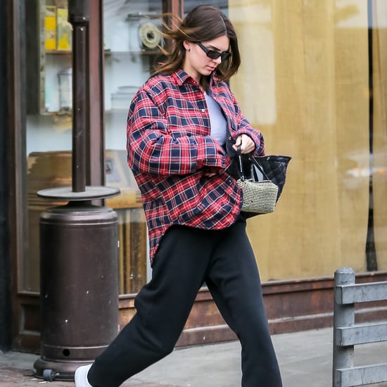 Kendall Jenner Carrying Rhinestone Alexander Wang Bag