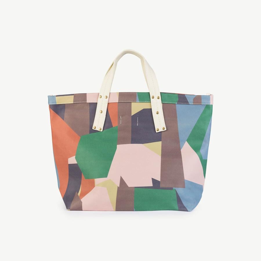 Fawn Shoppe Tote Bag / Multicolor Geometric