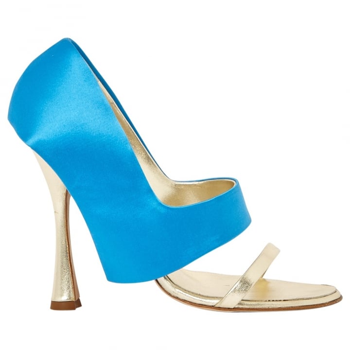 Manolo Blahnik Blue Heels ($424)