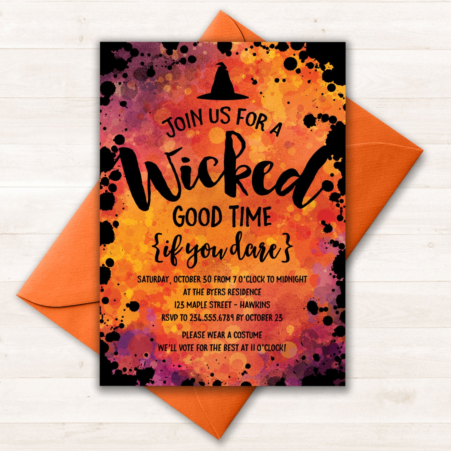 Printable Halloween Party Invitations