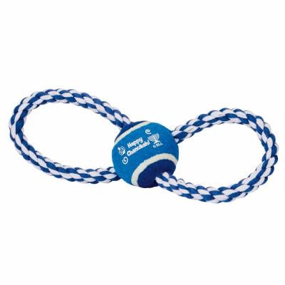 Hanukkah Rope Ball Dog Toy