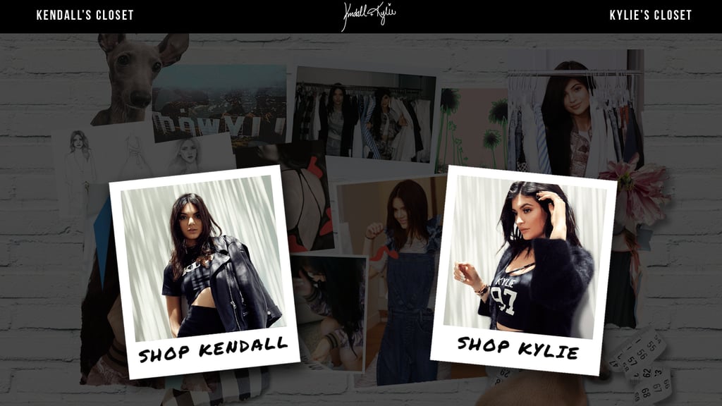 When you arrive at Kendall and Kylie's new site, you'll have to choose between both closets.