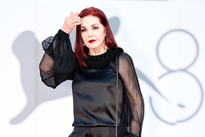 VENICE, ITALY - SEPTEMBER 04: Priscilla Presley attends a red carpet for the movie 