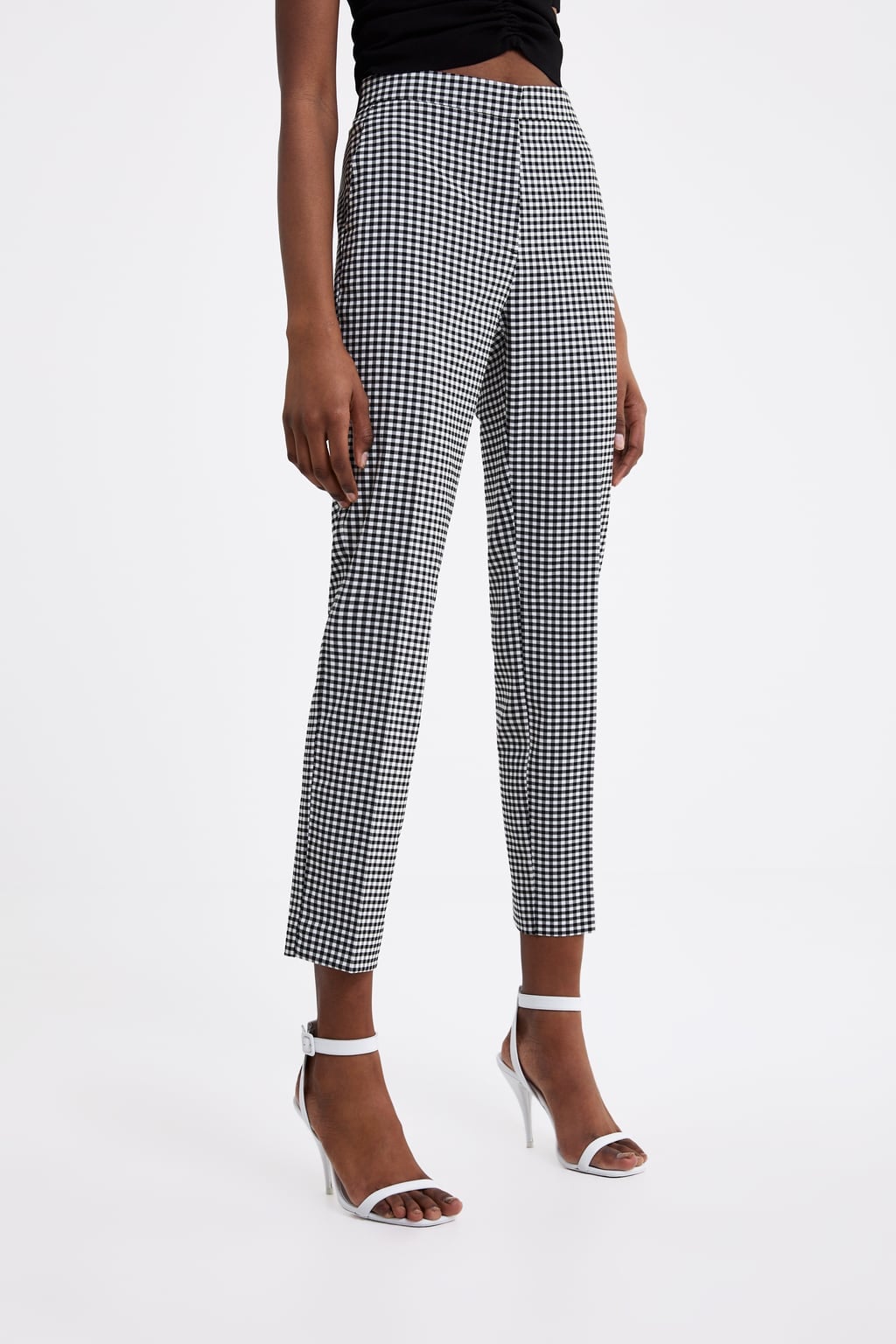 Zara Gingham Jogging Pants  Master Gingham Print With 14 Easy Outfits   POPSUGAR Fashion Photo 20