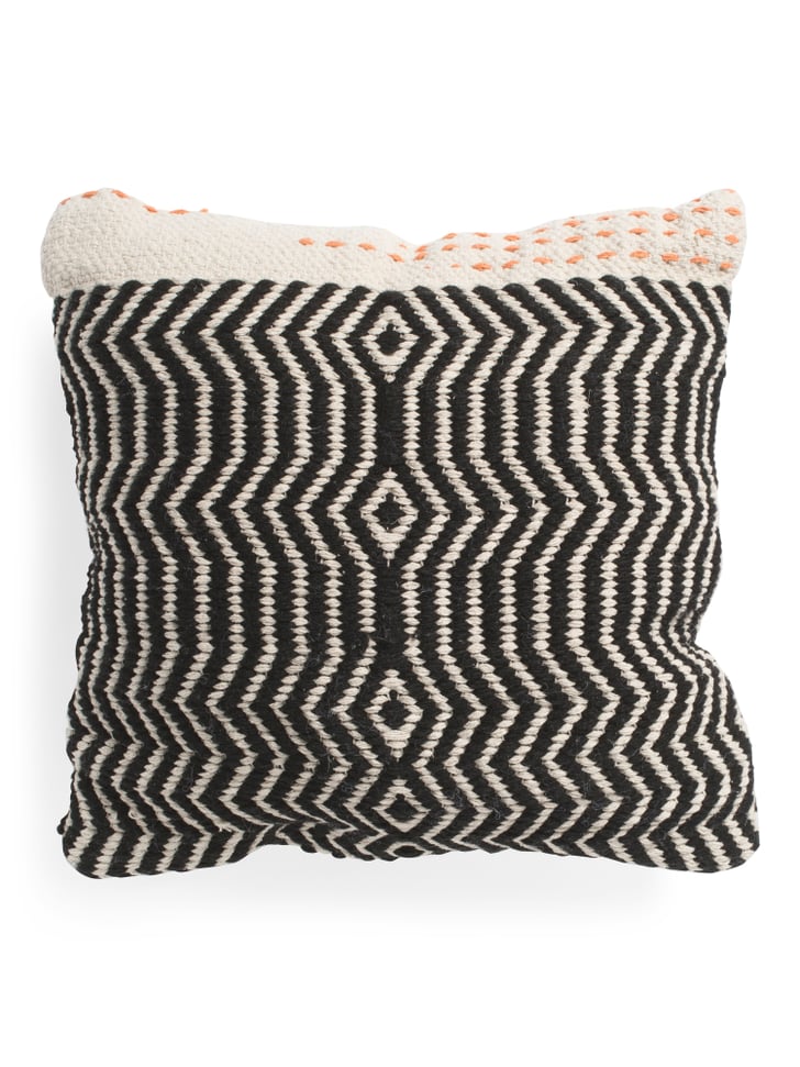 Wool Blend Ticking Stitch Pillow Stylish Home Decor Finds From TJ