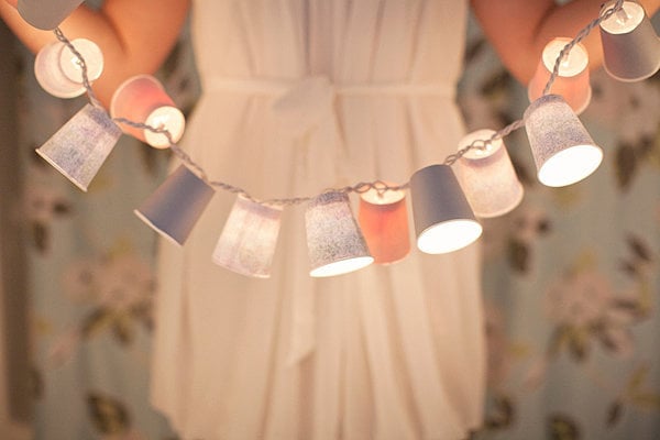 Light Up With DIY Dixie Cup Garland