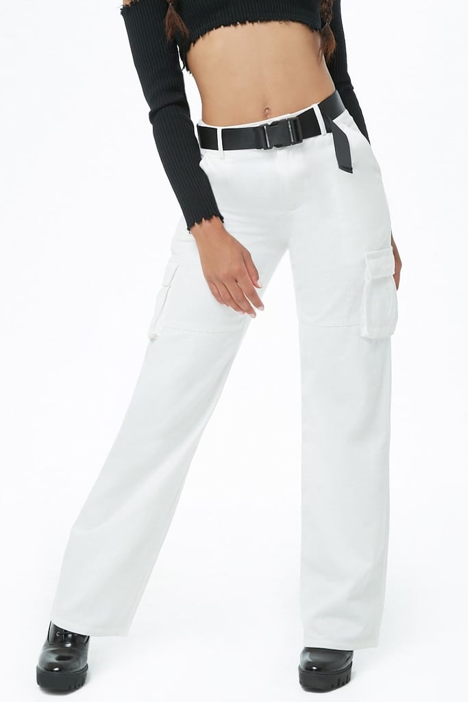 Belted utility pants