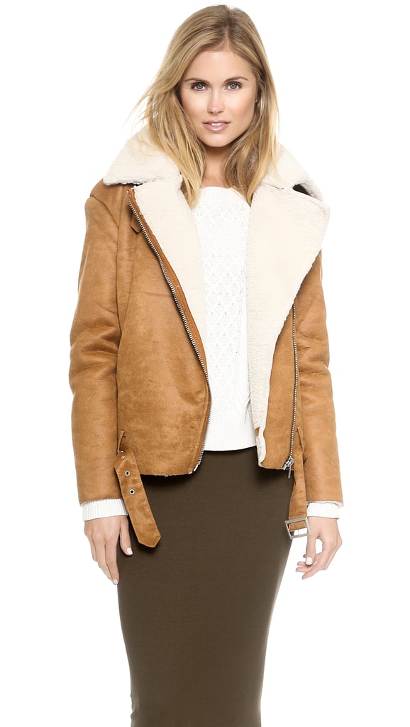 Glamorous Faux Fur Shearling Jacket
