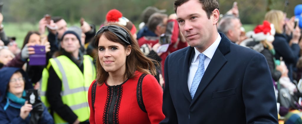Princess Eugenie Red Dress on Christmas Day 2018