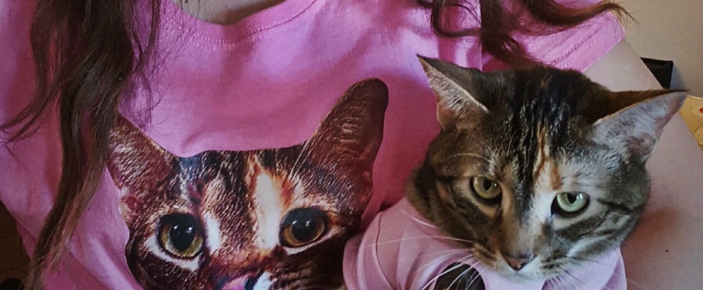 Cat Wearing T-Shirt With Owner's Face