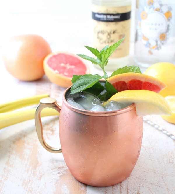 Sparkling Grapefruit Gin Mule