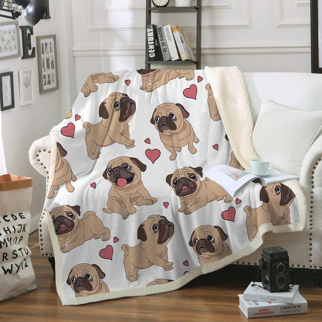 Sleepwish Pug Fleece Blanket