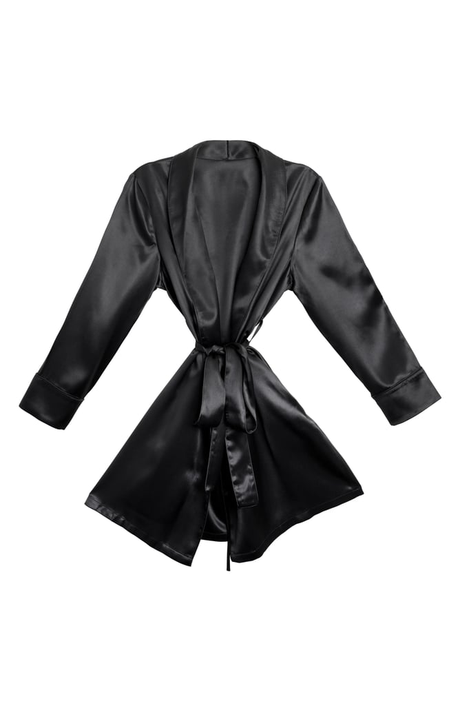 Blissy Mulberry Silk Robe ($210, originally $300)
Slippery smooth and classically chic, this robe is crafted from 100 percent mulberry silk and is temperature-regulating, so it feels as good as it looks. It's the perfect piece to wrap up in after a steamy shower and slip out of once things heat back up. You can grab it in black or white.