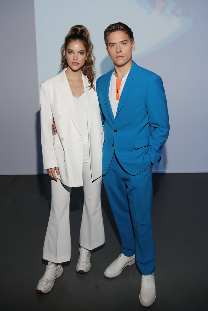 Barbara Palvin and Dylan Sprouse at Milan Fashion Week