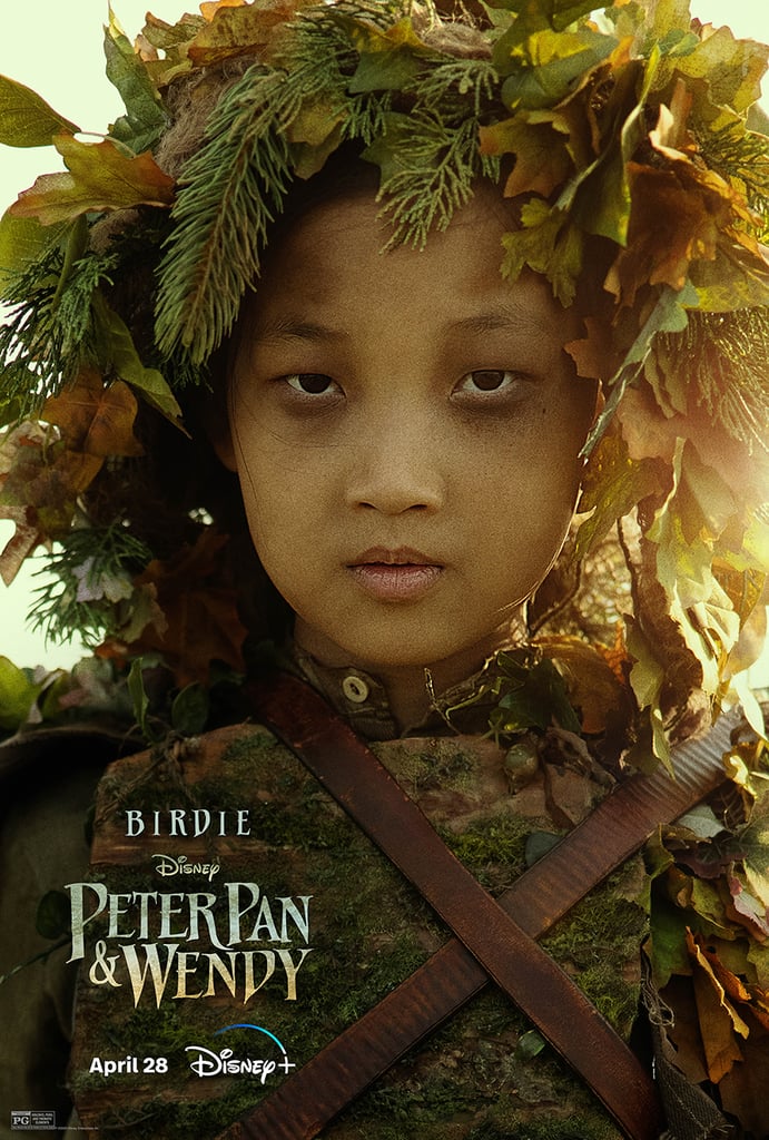 在《彼得·潘与温迪》海报中，黛安娜·蔡饰演小鸟