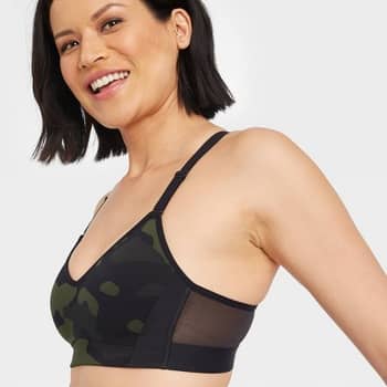 All in Motion Women's Low Support Scoop Neck Seamless Bra