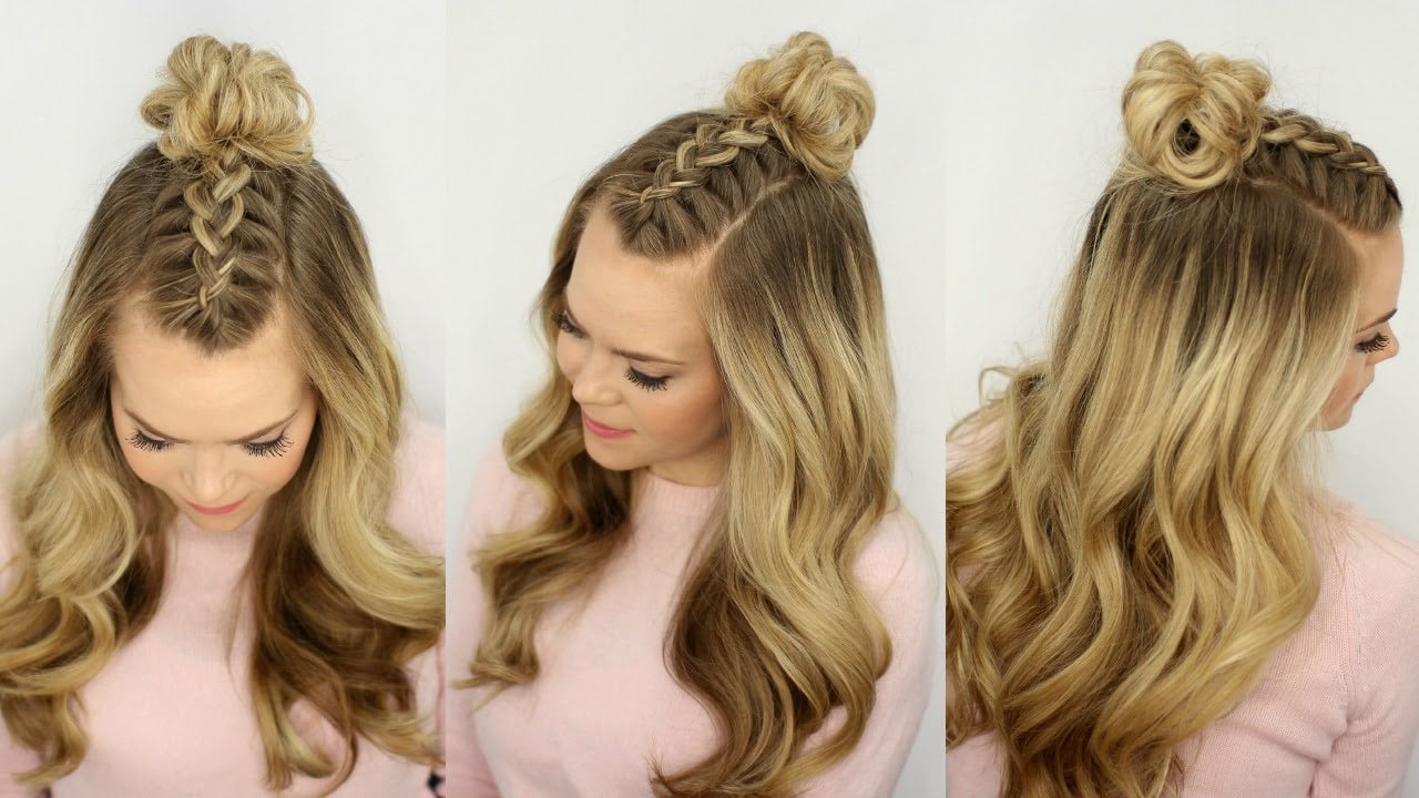 2019 Elegant Half Up Half Down Hairstyles for Summer Vocation  Braids for  long hair Cool hairstyles Valentines day hairstyles