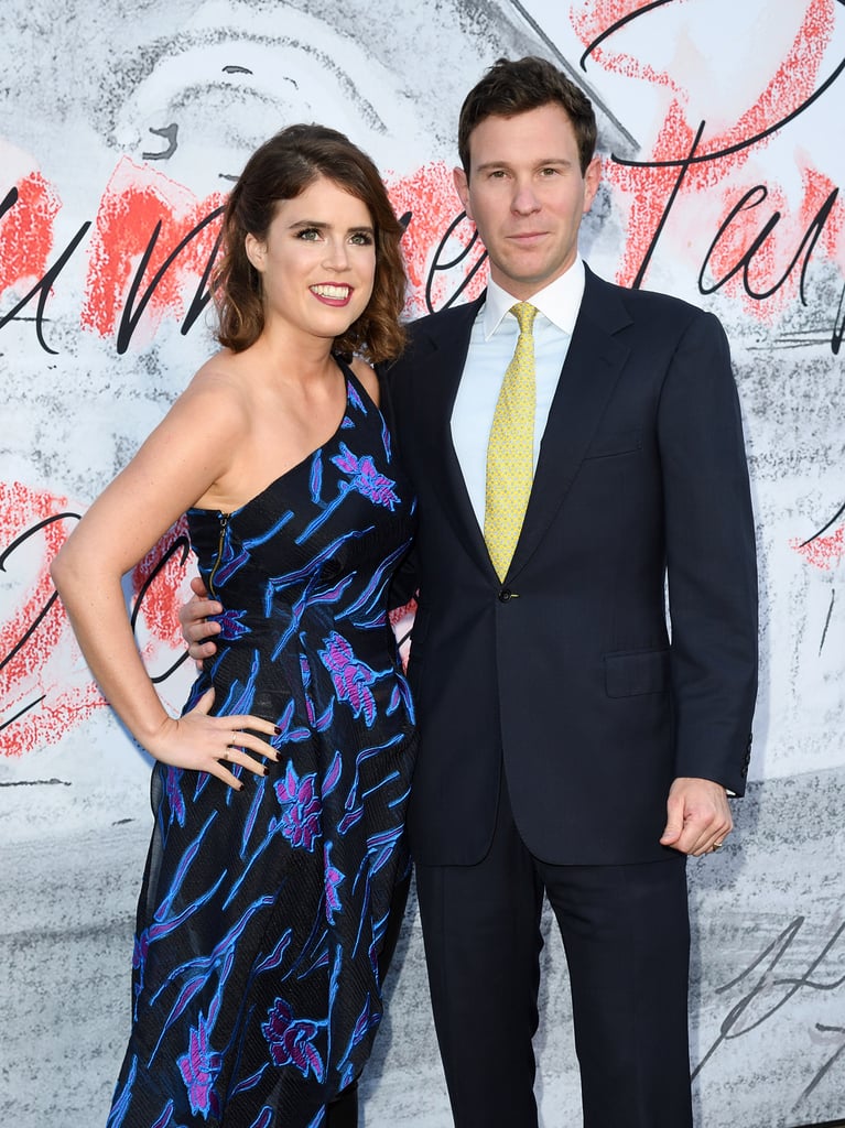 Princess Eugenie Wearing a Dress Over Pants
