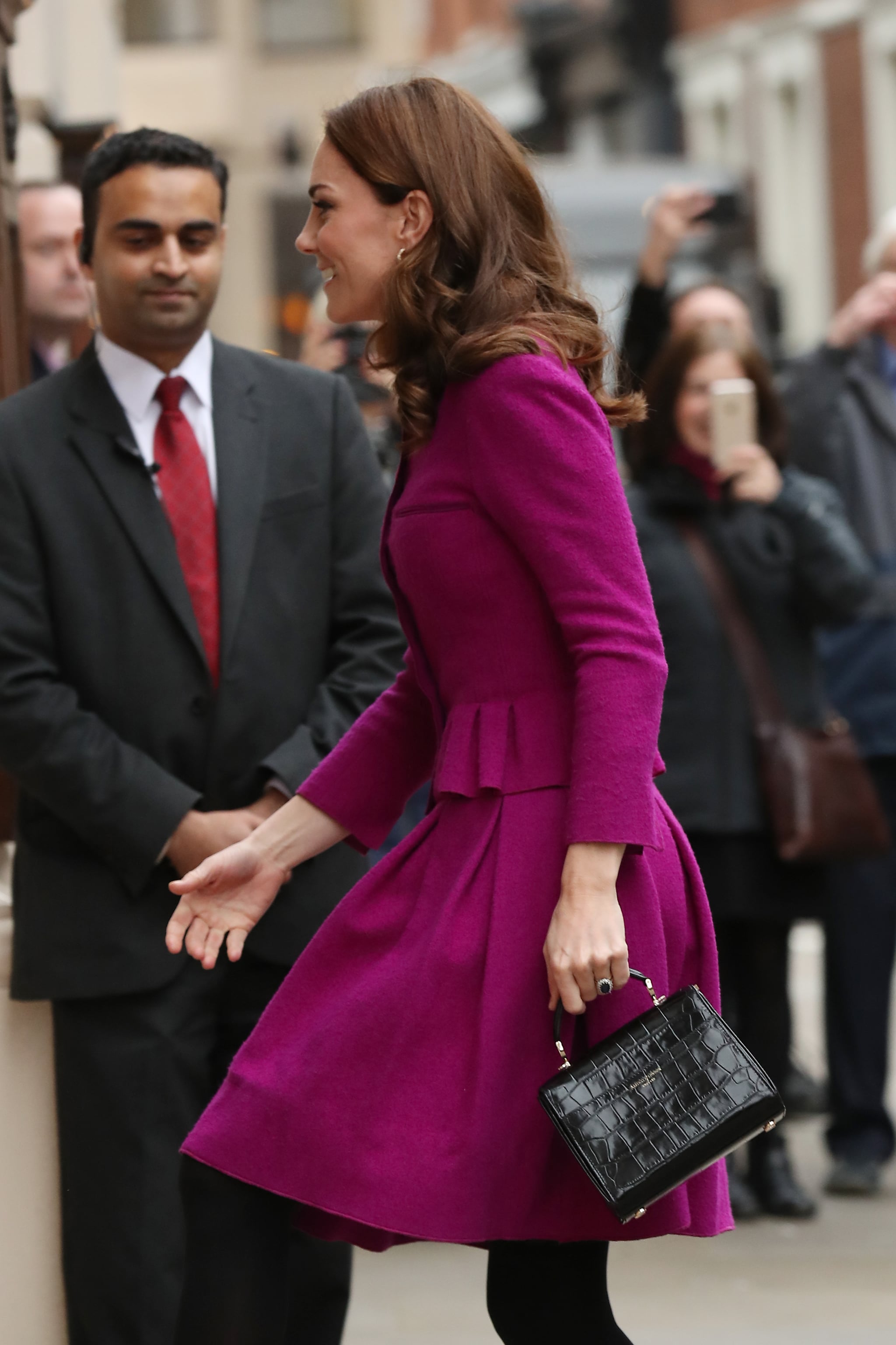 Kate Middleton Purple Oscar de la Renta Suit January 2019