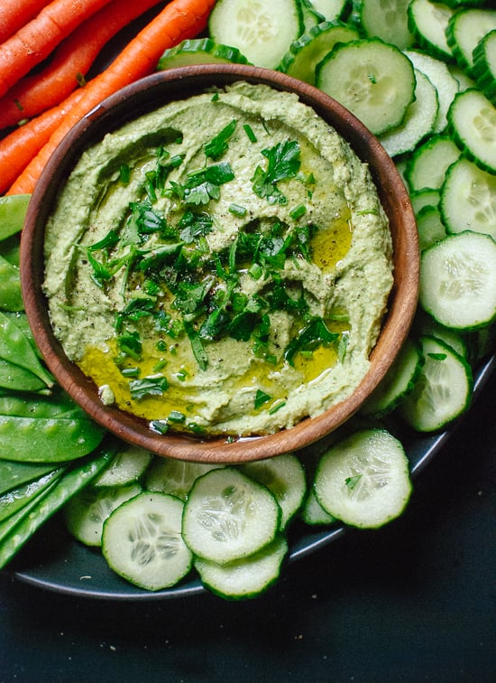 Green Goddess Hummus | Healthy Appetizers | POPSUGAR Fitness Photo 12