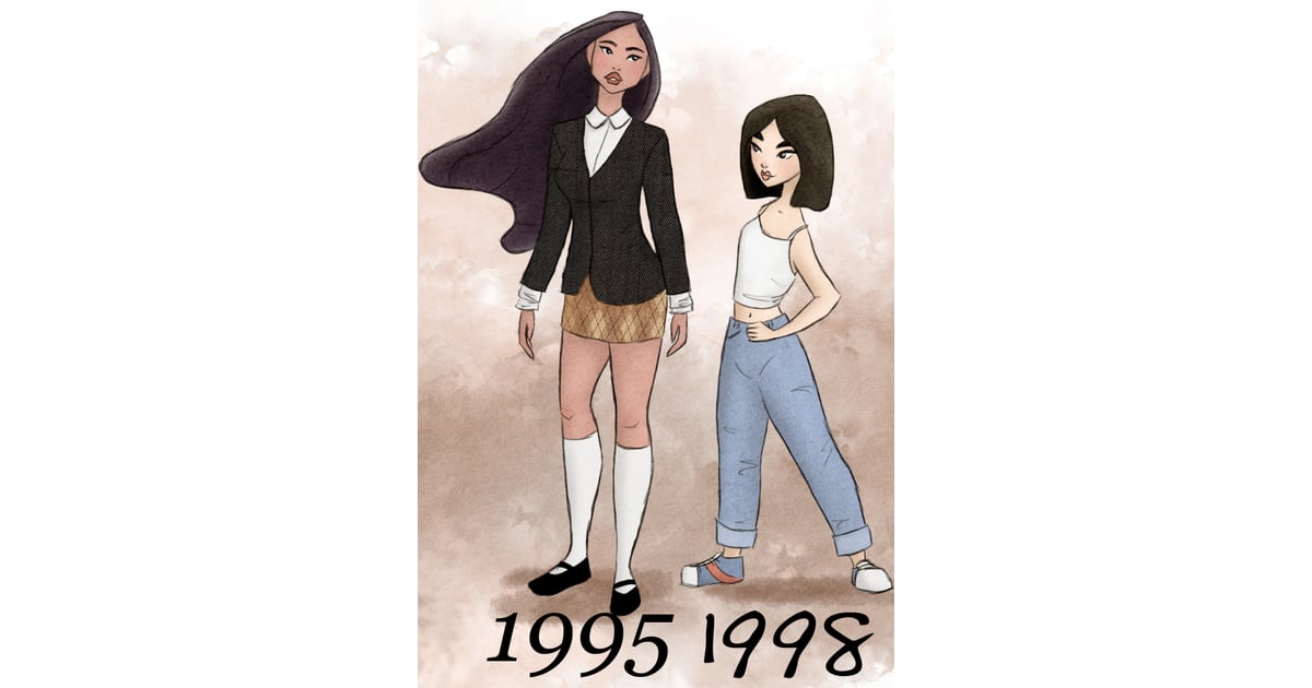 Pocahontas And Mulan Disney Princess By Years Popsugar Love And Sex 