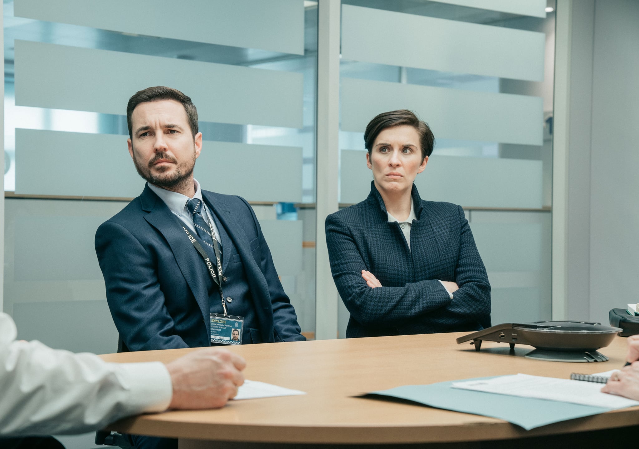 WARNING: Embargoed for publication until 00:00:01 on 02/04/2019 - Programme Name: Line of Duty - Series 5 - TX: n/a - Episode: Line of Duty S5 - Episode 2 (No. 2) - Picture Shows: ***EMBARGOED TILL 00:01 2ND APRIL 2019*** Steve (MARTIN COMPSTON), Kate (VICKY MCCLURE) - (C) World Productions Ltd - Photographer: Adian Monhagan