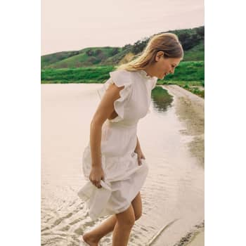 Laura ashley uo exclusive hot sale amelia toile poplin midi dress