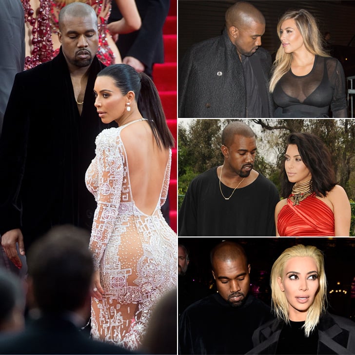 Pictures of Kanye West Checking Out Kim Kardashian