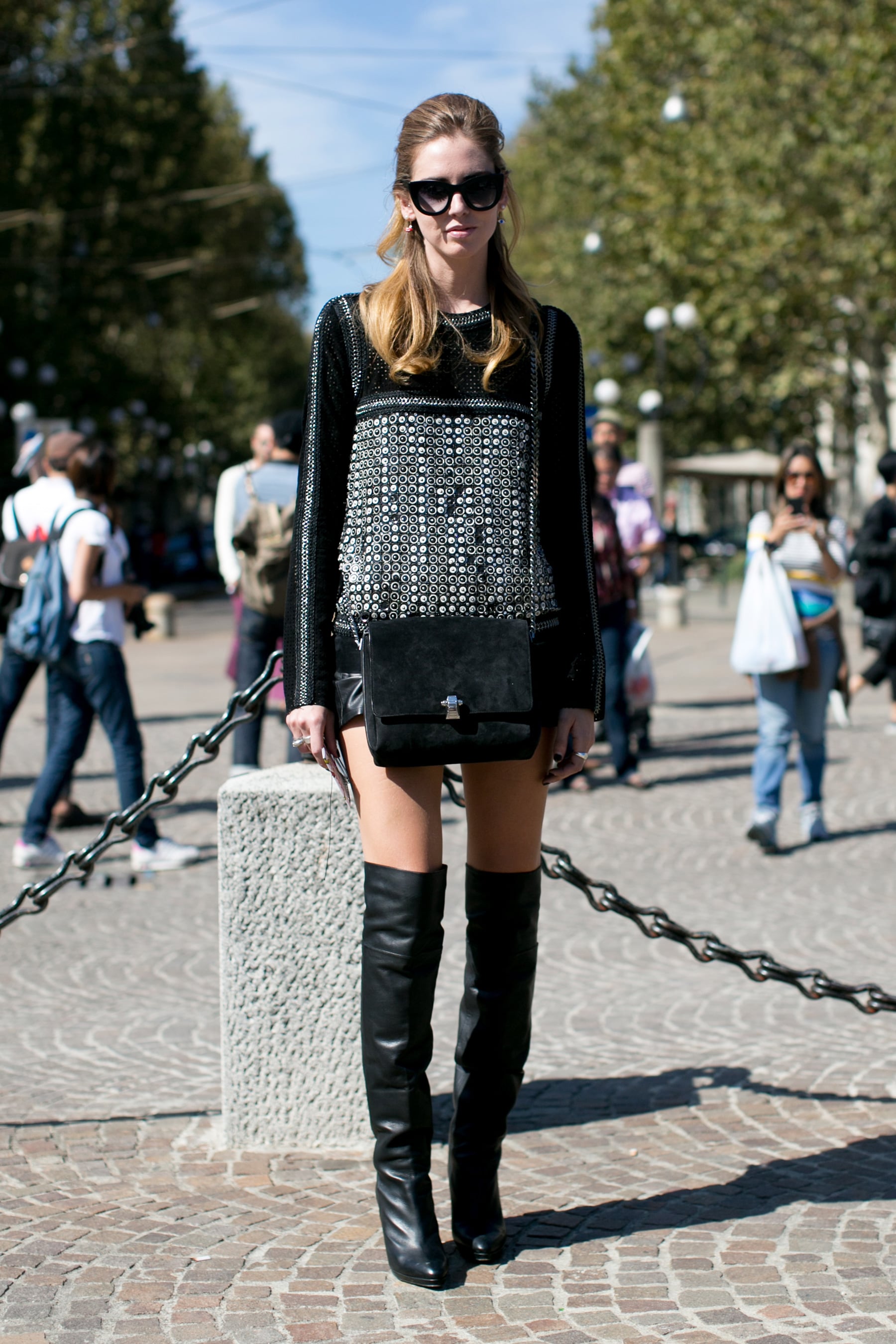 Chiara Ferragni added over-the-knee 