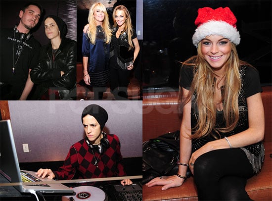 Photos of Lindsay Lohan, Samantha Ronson, DJ AM, Dina Lohan at MySpace Holiday Party at Tenjune Photos of Lindsay Lohan, Samantha Ronson, DJ AM, Dina Lohan at MySpace Holiday Party at Tenjune