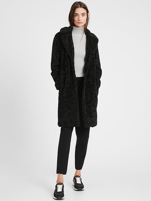 Banana Republic Sherpa Car Coat