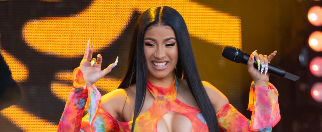 Cardi B Rainbow Nails