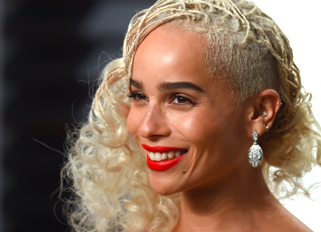 Zoe Kravitz Hair at Vanity Fair Oscars Party 2017