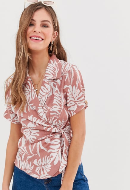 ASOS DESIGN vintage Hawaiian print oversized beach shirt