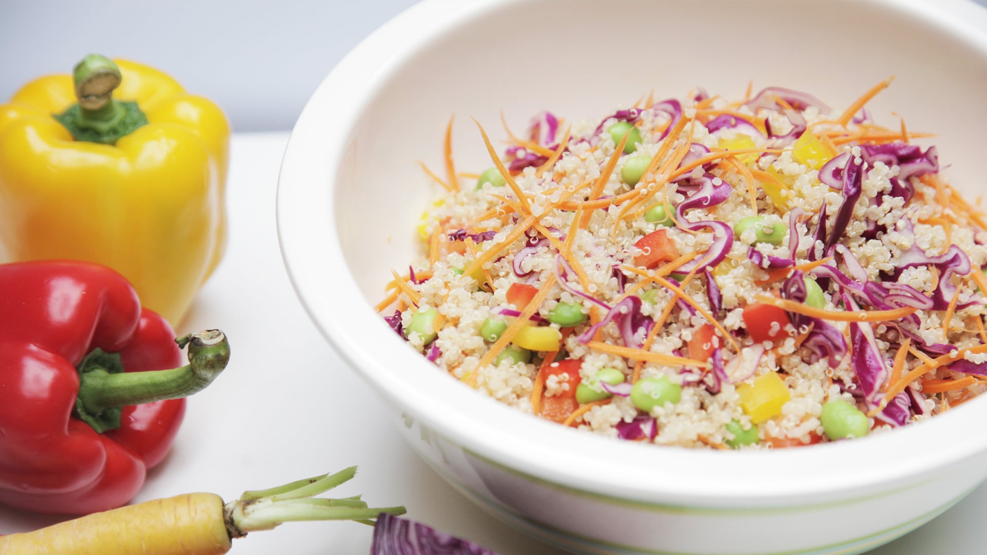Vegetarian Quinoa Salad With Sesame Dressing | POPSUGAR Fitness