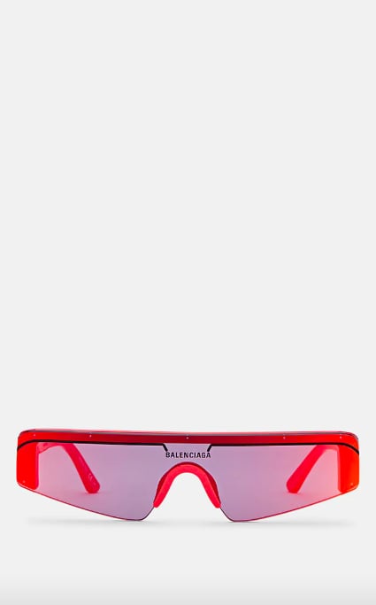 Balenciaga Ski Rectangle Sunglasses