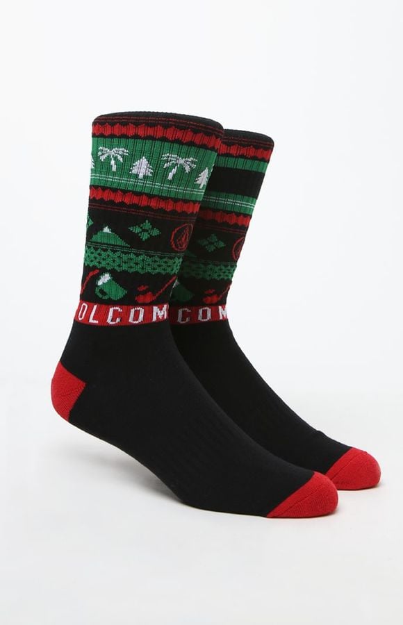 Palm Pine Crew Socks