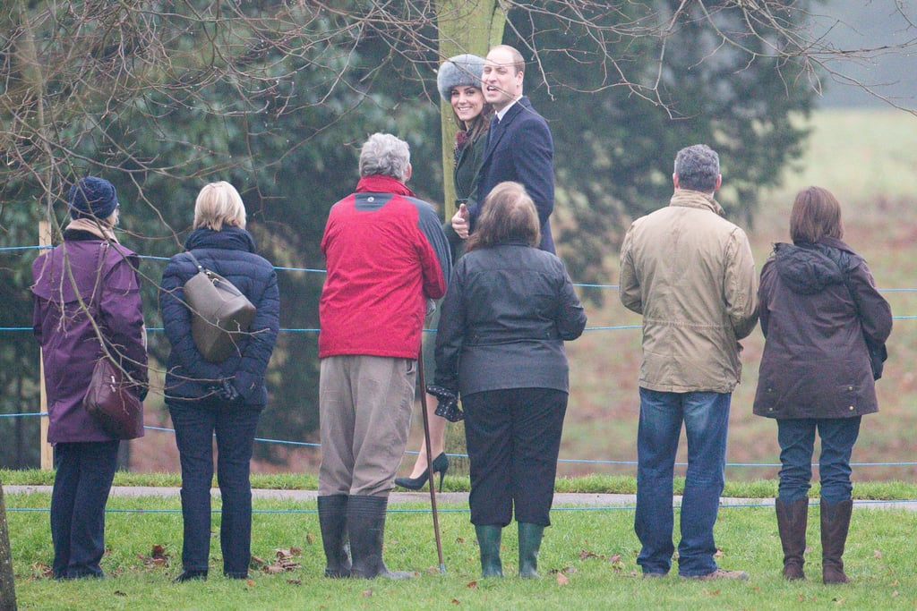 Kate Middleton and Prince William at Church January 2017