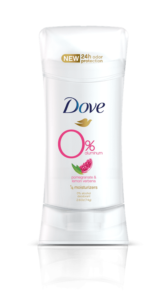 Dove 0% Aluminum Deodorant in Pomegranate and Lemon Verbena