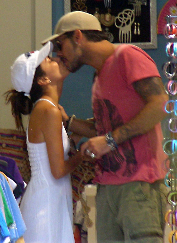 Eva Longoria and Eduardo Cruz broke from sightseeing in Spain for PDA in June 2012.