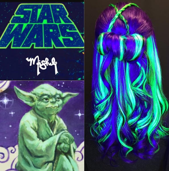 Star Wars-Inspired Glow-in-the-Dark Hair