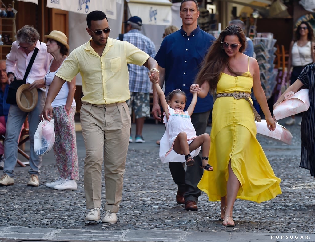 Chrissy Teigen and John Legend Family Holiday in Italy 2019